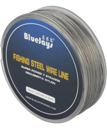 100m 33lb 0.6mm Nylon Coated Stainless Steel Fishing Leader Wire - Buy Online on GoSupps.com