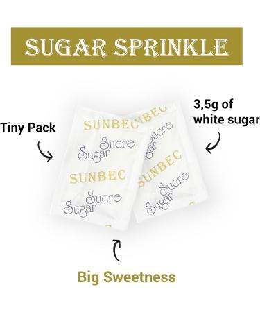 SUNBEC Individual Sugar Packets 1000 Count (3.5kg) Single Serve Sugar Packets for Coffee and Bulk Use 100% Pure Cane Sugar 3.5 kg (Pack of 1) - Buy Online on GoSupps.com