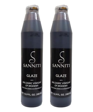 Sanniti Italian Balsamic Vinegar Glaze, 12.9 Ounce (Pack of 2)