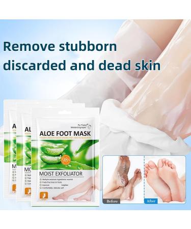 Fo-Ot M-Asks Lot de 3 paires de masques exfoliants pour peaux dures hydratants et nourrissants adoucissants non irritants r parateurs pour talons fissur s pieds morts et secs (Aloe Vera) - Buy Online on GoSupps.com