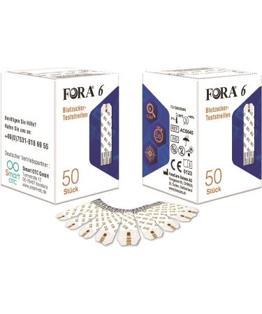 FORA Blood Glucose Test Strips - 50pcs Vial | Accurate Diabetes Testing - International Shipping - Buy Online on GoSupps.com