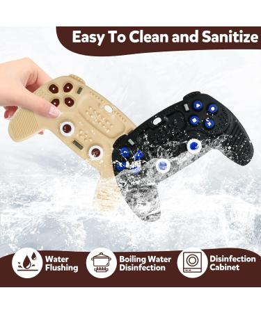Silicone Teething Toys for Babies 0-12 Months - Remote Controller Sensory Chew Toys (2-Pack) - Buy Online on GoSupps.com