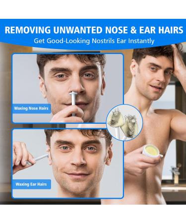 Wokaar Nose Wax Kit- 120g Hypoallergenic Wax for Men and Women- Easy Nasal Hair Removal - Buy Online on GoSupps.com