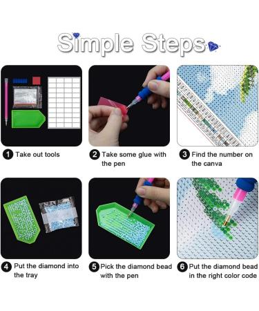 Sonsage Princess and Frog Diamond Painting Kit - Full Round Drills Cross Stitch Crystal Rhinestone Embroidery - 5D Home Wall Decor Gift - 12x16 Inch - Buy Online on GoSupps.com