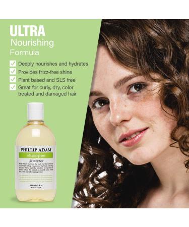 Phillip Adam Curly Hair Shampoo - Hydrating & Nourishing for Curly Dry Damaged Hair - Sulfate & Paraben Free - 12 Fl Oz - International Shipping Available - Buy Online on GoSupps.com