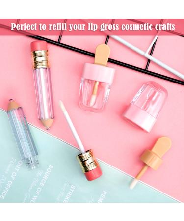 Maitys 24-Piece Novelty Lip Gloss Tubes - Ice Cream, Light Bulb, Lollipop, Candy, Pencil Lip Oil Bottles - 6 Creative Styles - Buy Online on GoSupps.com