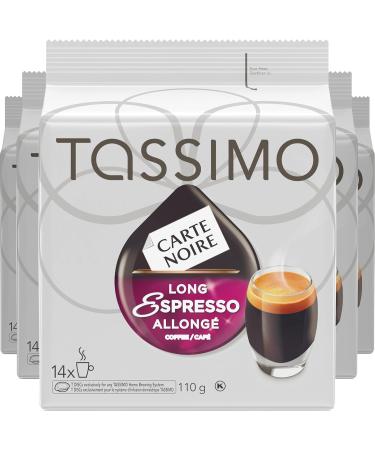 Tassimo Nabob Espresso Single Serve T-Discs 110g (5 Boxes of 14 T-Discs) & Carte Noire Long Espresso Single Serve T-Discs 110g (5 Boxes of 14 T-Discs) Coffee + Serve T-Discs Espresso 14 Count (Pack of 5) - Buy Online on GoSupps.com