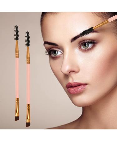6pcs Pink Eyebrow Brush Set | Mascara & Powder Brushes | Miss Artificial Fiber Perfect for Flawless Brows - Buy Online on GoSupps.com