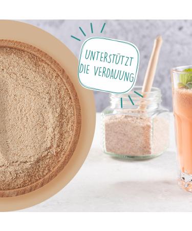 BORCHERS Ground psyllium husks 500 g with inulin swelling effect rich in fiber vegan popular in baking for dishes and drinks tasteless - Buy Online on GoSupps.com