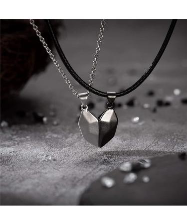 Xinlon Magnetic Couple Necklaces - Matching Cardiac Puzzle Chains for Friends & Couples | Perfect Gift for Husband Wife & Best Friends - Buy Online on GoSupps.com