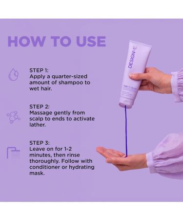 Buy FAB.ME Blonde Fortifying Purple Shampoo by DESIGNME | Toning Formula to Neutralize Brass & Yellow | Enriched with Hyaluronic Acid | Ideal for Blonde Hair - Buy Online on GoSupps.com