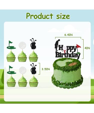 Golf Cake Toppers for Men - 13 Pieces Golf Happy Birthday Party Decorations with Golf Cake Topper Cupcake Topper for Men Sports Theme Golf Birthday Party Supplies - Buy Online on GoSupps.com