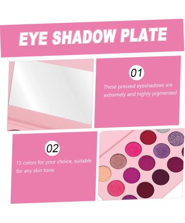 Mikinona 15 Colorful Eyeshadow Glitter Eyeshadow Woman Eyeshadow Compact Makeup Palette Purple - Buy Online on GoSupps.com