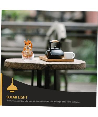 1pc Decorative Lights para Mesa De Lantern Decor Nativity Ornaments Solar Animal Lamp Garden Light Decoration Solar LED Animal Scene Lamp Ornament Resin Light (Orange) - Buy Online on GoSupps.com