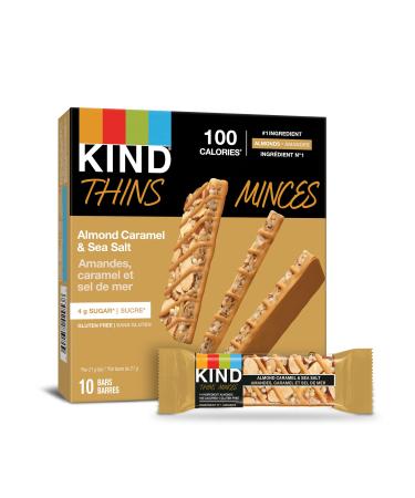 KIND THINS Almond Caramel & Sea Salt Gluten Free Bars 21g Bar (10 Count)