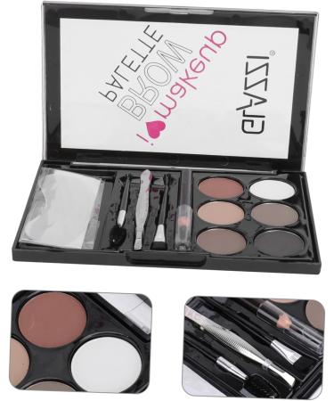 Beavorty 6 Sets Eyebrow Powder Set Eyebrow Brush Six-color Eyebrow Powder Makeup Accessory Eyebrow Stickers - Buy Online on GoSupps.com