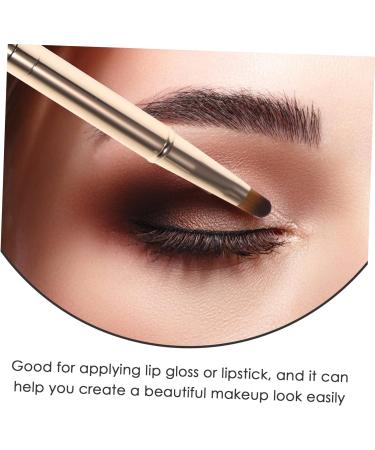 POPETPOP Double Ended Lipstick Brush Lip Brush for Makeup Blush Brush Lip Gloss Wands Applicator Travel Size Lipstick Brush Reusable Lip Brush Beauty Miss Aluminum Alloy Lip Balm Super Soft 12x1x1cm Golden - Buy Online on GoSupps.com