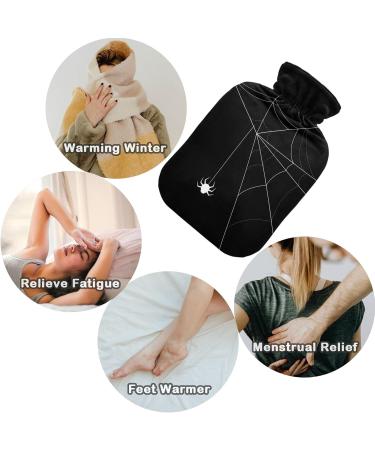 NAANLE Halloween Spider Net Water Bottle | Transparent 1L Hot & Cold Therapy Bag for Pain Relief & Warmth - Buy Online on GoSupps.com