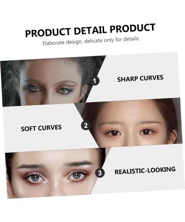 Baluue 9 Sheets Makeup Cosmetics Eyebrow Tattoos for Women Brow Makeup Grooming Shaping Authentic 21.50X14.50X0.10CM Black - Buy Online on GoSupps.com