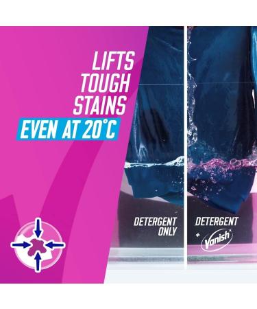 3 x Vanish Oxi Action Laundry Booster Stain Remover Powder 2.4kg Chlorine-Free - Buy Online on GoSupps.com