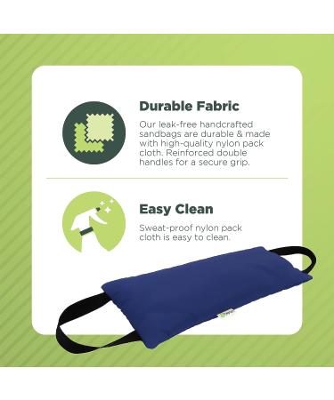 10 LB Purple Yoga Sandbag with Two Handle Design - Made in USA by Bean Products - Buy Online on GoSupps.com