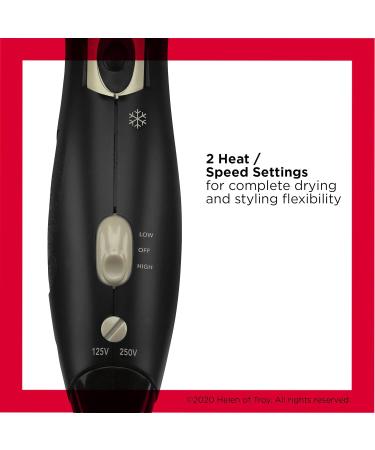 Revlon RVDR5005F Tourmaline Ionic Hair Dryer Travel Friendly 1875 Watts Dual Voltage Folding Handle Concentrator Multiple Heat/Speed Settings Easy Storage Fast Dry Gold - Buy Online on GoSupps.com