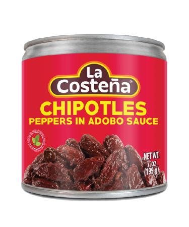 La Costena Chipolte Peppers in Adobo Sauce, 7-Ounce Can (Pack of 8)