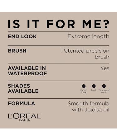 L'Oreal Paris Telescopic Lengthening Mascara - Waterproof Black | Original Formula - Buy Online on GoSupps.com