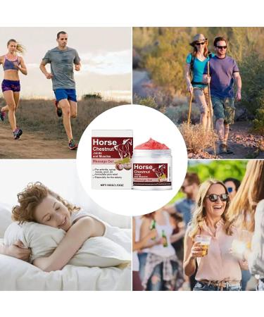 Gel de massage des articulations et des muscles au ch taignier d'Inde baume de r cup ration apaisant pour la relaxation musculaire du genou cr me action rapide 100 g pour post-entra nement - Buy Online on GoSupps.com