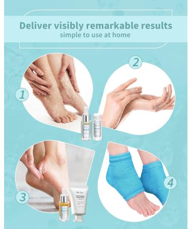 VTS Self Care Kit | Moisturizing Heel Socks Hand & Foot Oil Salt Scrubs Urea Cream 40% | Ultimate Hand & Foot Care Set for Dry Cracked Skin - Buy Online on GoSupps.com