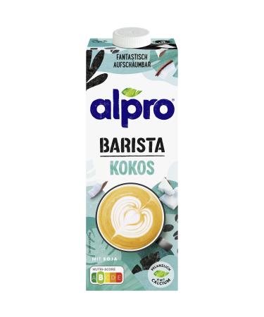 Alpro Barista coconut drink with soy 1l durable | 100% vegetable |Source of calcium and vitamins |Protein source |Low of fat |Without lactose |Vegan |non dairy