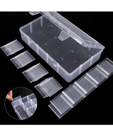 SGHUO 3 Pack Large Plastic Storage Box Organizer with 15 Grids and Dividers for Tackle Box, Beads, Washi Tape, Ribbons - Crafts & Art Supply Organization (10.9x6.5x2.2inch) - Buy Online on GoSupps.com