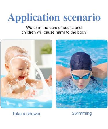 Waterproof Silicone Ear Protector Cover Shower Ear Cover 60Pcs, Reusable & Washable, Sky Blue One Size - Buy Online on GoSupps.com