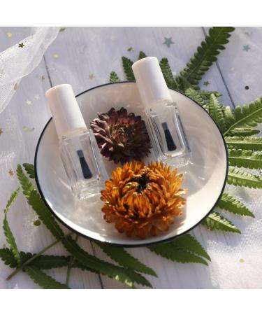 Agidea 5ML Empty Nail Polish Bottles - 6PCS Small Glass Containers with Brushes, Mixing Balls & Funnels (White) - Buy Online on GoSupps.com