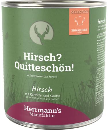 Herrmanns Dog Food Deer with Potatoes and Quinces 800 g