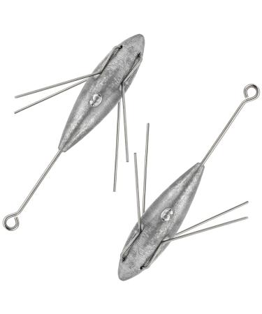 Dr.Fish 2 Pack Sputnik Sinker Long Tail Surf Fishing Weight Lead 3oz-6oz Saltwater Surf Fishing Catfish Beach Casting Sea FishingSpider Sinker 4oz-2 Pack - Buy Online on GoSupps.com