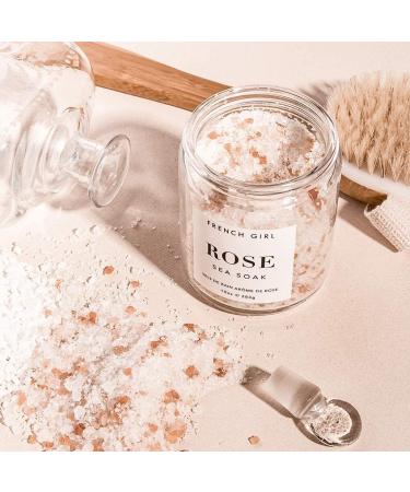 French Girl Rose Sea Soak - Calming Bath Salts 10 oz/300 mL | Relax and Rejuvenate - Buy Online on GoSupps.com