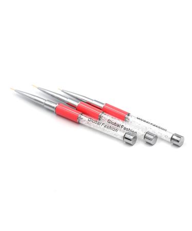 Global Fashion Multipurpose Brush Set - Nail Art Painting & Crafts - 3 Sizes | International Shipping Available - Buy Online on GoSupps.com