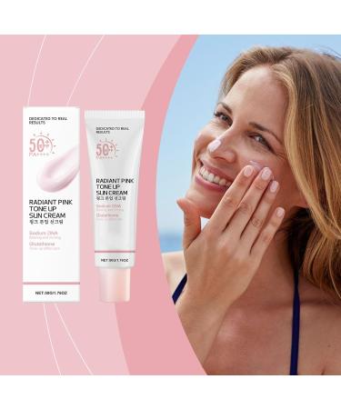  Generisch Pink Tone Up Sunscreen 50g SPF/SPF 50+PA++++ pink tone-up sun protection luminous and brightening sun protection - Buy Online on GoSupps.com