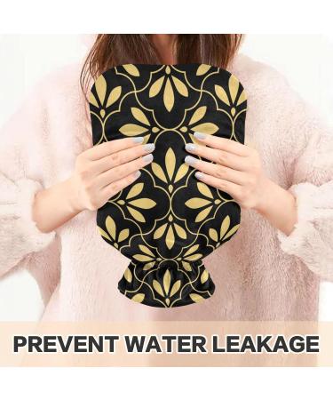 NAANLE 2L Hot Water Bottle with Lid - Flower Transparent Heat Bottle for Back Pain Relief Hand/Foot Warmer & Neck Therapy - Ideal for Hot and Cold Relief - Buy Online on GoSupps.com