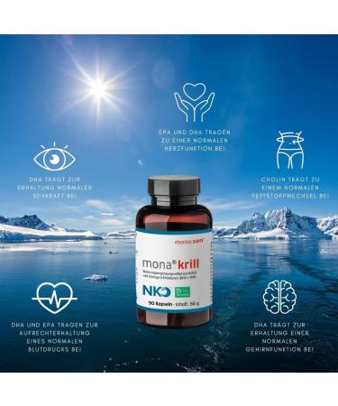 Buy MONASAN mona Krill Oil 90 Capsules - Omega 3 DHA & EPA Phospholipids & Astaxanthin for Heart Health | International Shipping - Buy Online on GoSupps.com