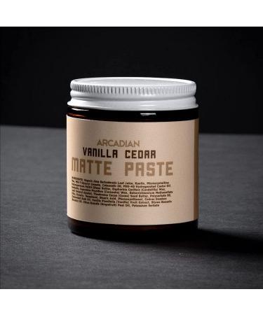 Arcadian Grooming Vanilla Cedar Matte Hair Paste - Vegan | 4 oz - Buy Online on GoSupps.com