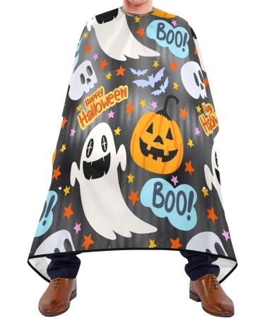 Kigai Happy Halloween Barber Cape | Waterproof Hair Cutting Cape for Men & Women | Adjustable Snap Closure Salon Cape - Buy Online on GoSupps.com