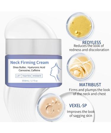 Neck Firming Cream - Anti-Aging Lift for Crepey Skin | Organic Tightening & Smoothing Neck & D collet Cream - 1.7 Floz - Buy Online on GoSupps.com