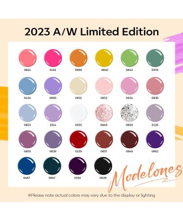 Modelones 32 Pcs Gel Nail Polish Set 28 Colors All Season Gel Polish Kit with Glossy& Matte Gel Top Coat No Wipe Base Coat Nail Primer Orange Red Purple Pink Black White Classic Colors Nails DIY A1-Multicolors - Buy Online on GoSupps.com