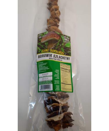 Seweryn Dried Porcini Mushrooms Porcini Borowik Szlashetny Whole Caps String GMO Free 100 gr / 3.52 OZ from Poland