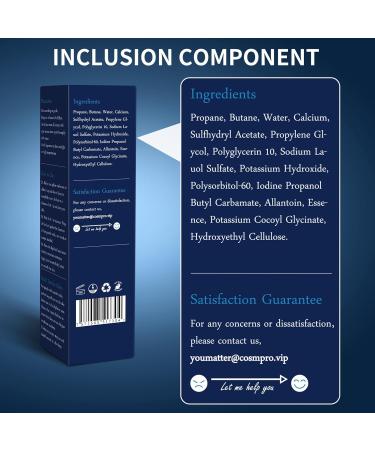 Effective Hair Removal Spray Foam for Men | No Irritation Cream for Underarms Chest Back & Legs | Safe for All Skin Types - Buy Online on GoSupps.com