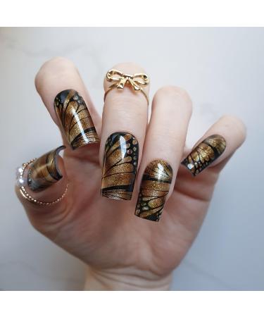 Zaubern gel4Home- UV wraps UV nail foils gel nail wraps semi cured gel nails (Glitteruniverse)