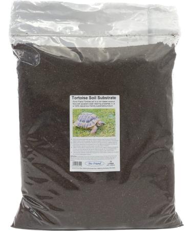 Pet Friend Tortoise Soil Bedding 100% Natural Terrain Substrate That Helps Retain Vivarium Moisture & Humidity (12 Litre)