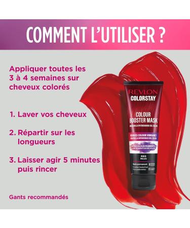 Revlon Colorstay Color Booster Mask Temporary Coloring Treatment to maintain coloring Revives shine intensifies hydrates Red or red hair 125ml 6 Uses - Buy Online on GoSupps.com